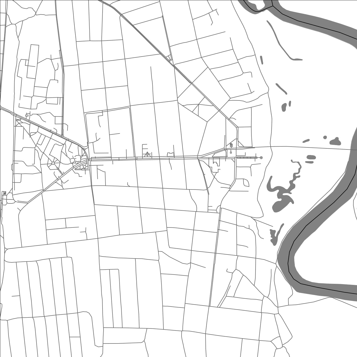 ROAD MAP OF BYKHAW, BELARUS BY MAPBAKES