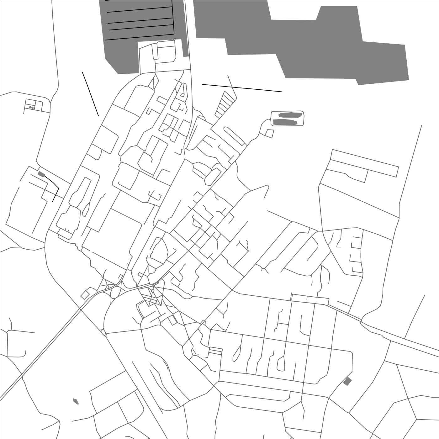 ROAD MAP OF CHYSTS, BELARUS BY MAPBAKES