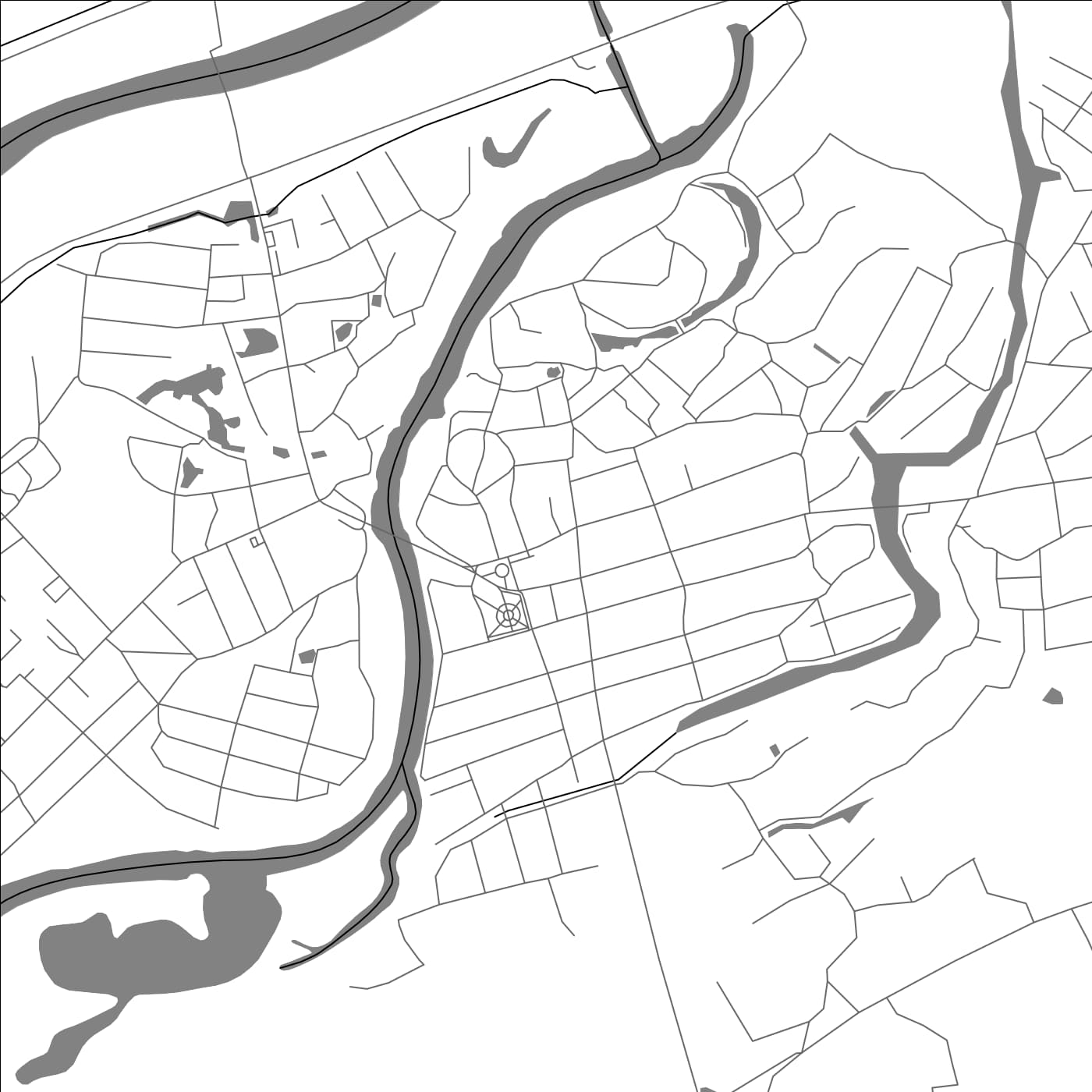 ROAD MAP OF DAVYD HARADOK, BELARUS BY MAPBAKES