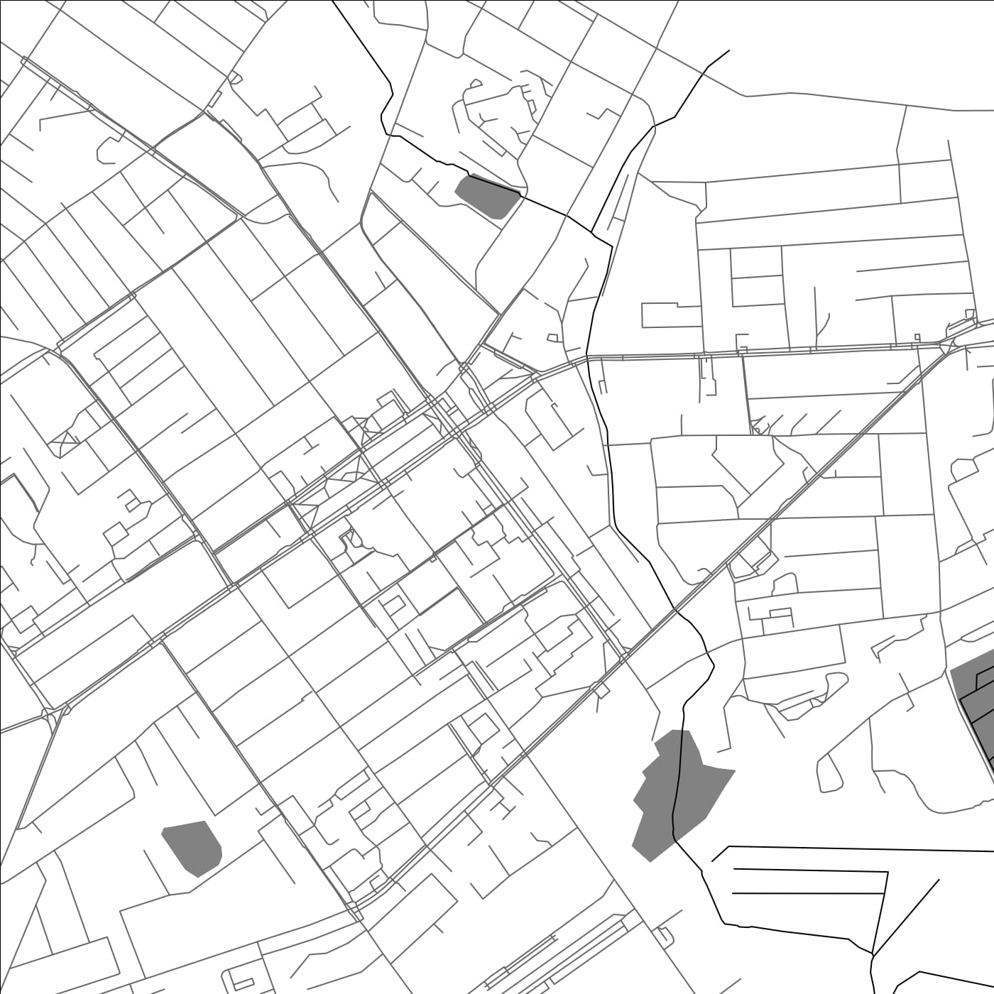 ROAD MAP OF DZYARZHYNSK, BELARUS BY MAPBAKES