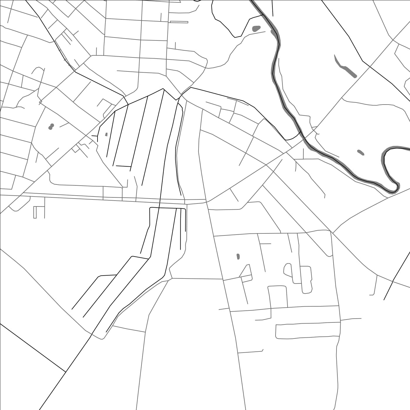 ROAD MAP OF HLUSK, BELARUS BY MAPBAKES