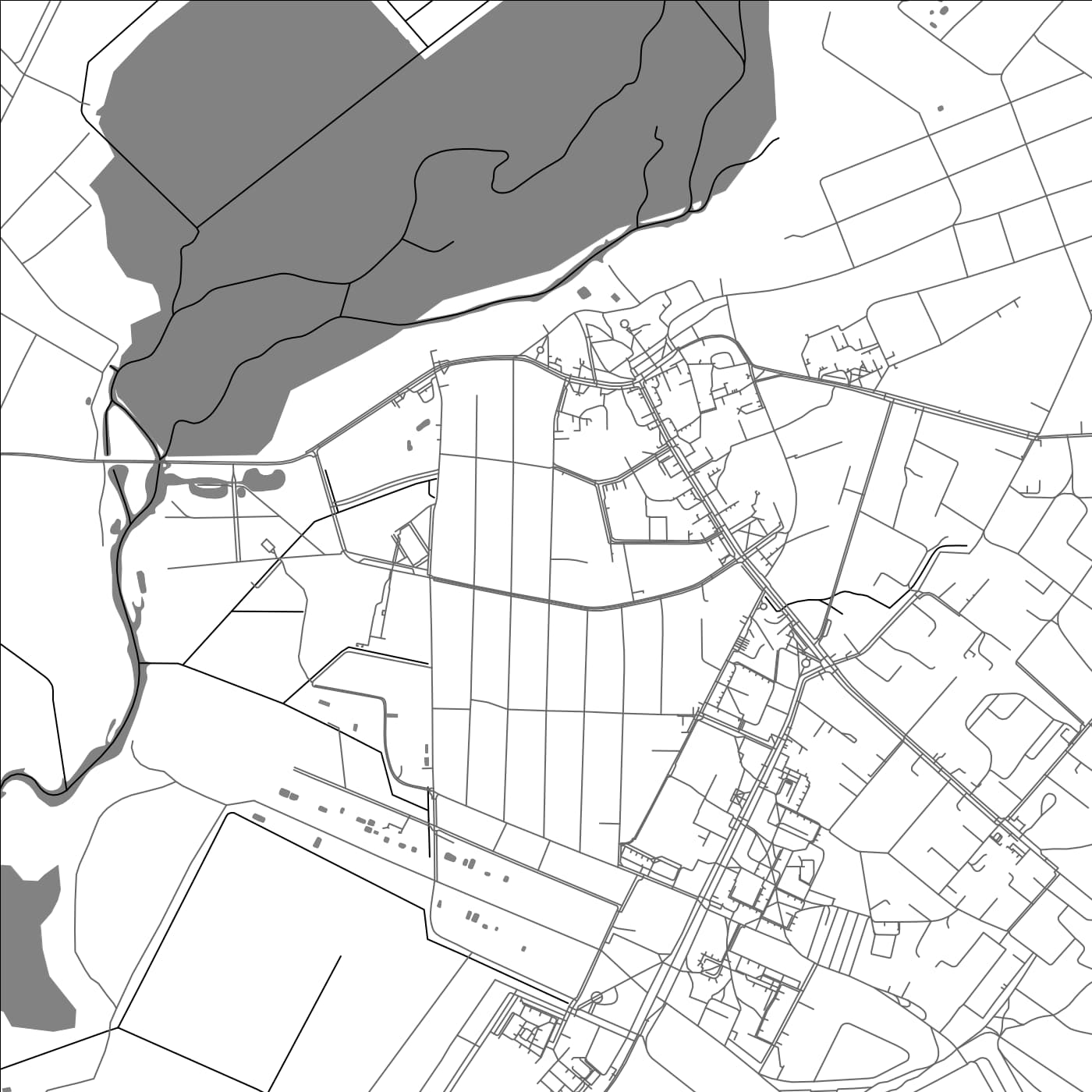 ROAD MAP OF KAMYANYETS, BELARUS BY MAPBAKES