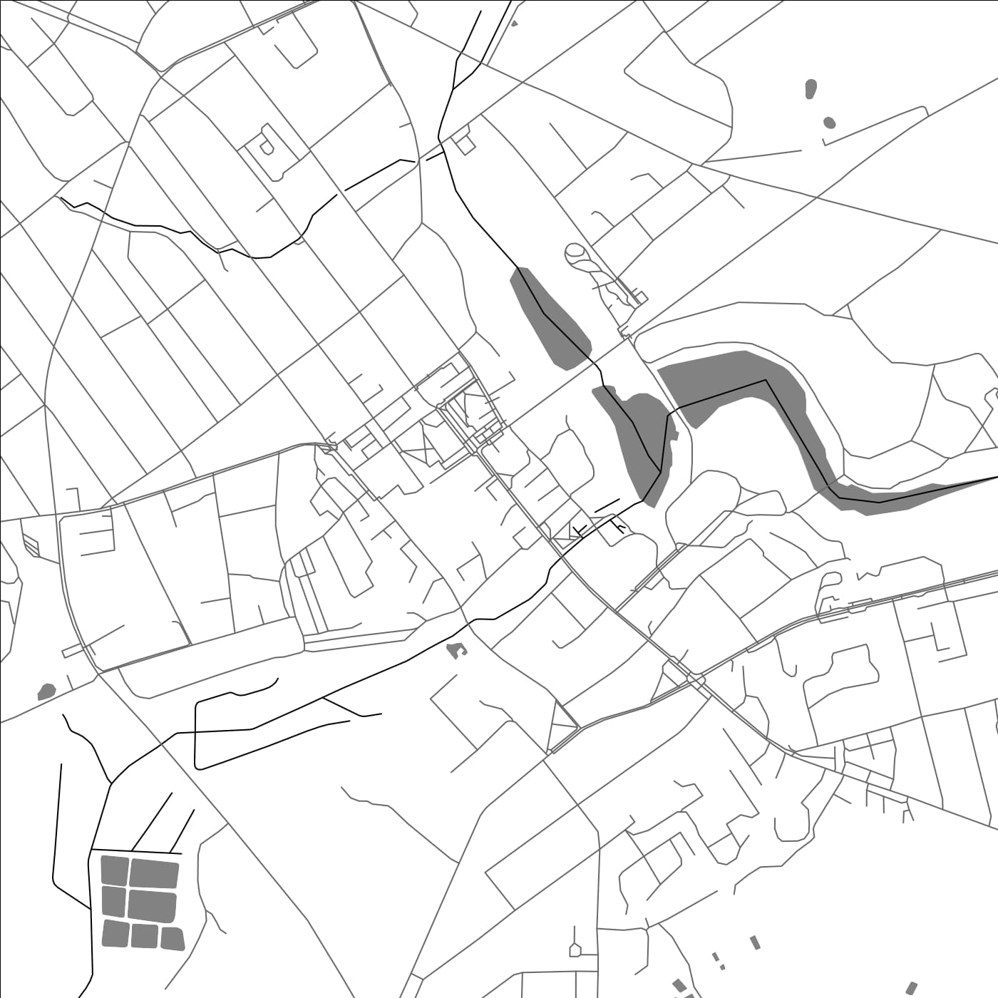 ROAD MAP OF KAPYL, BELARUS BY MAPBAKES