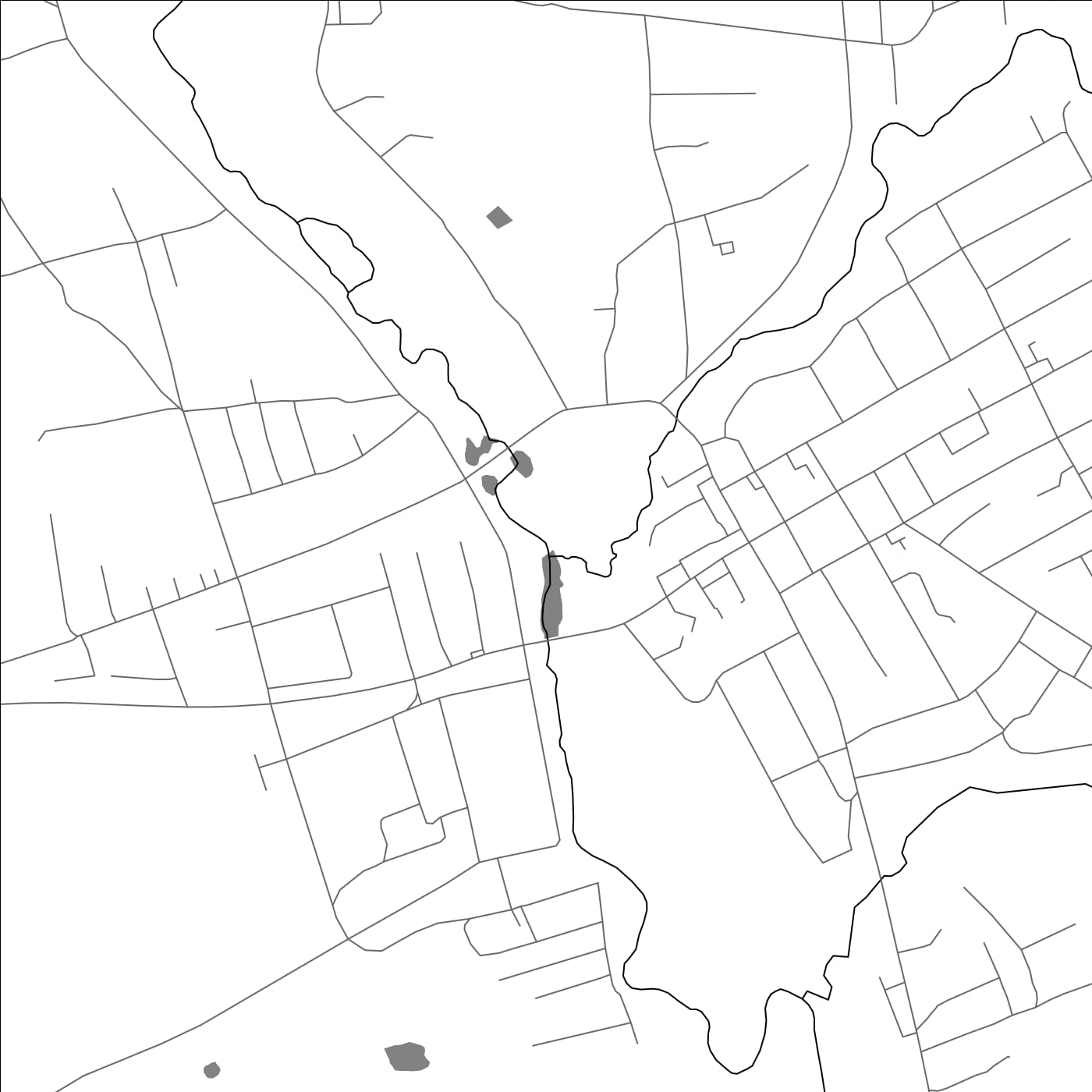 ROAD MAP OF KHOTSIMSK, BELARUS BY MAPBAKES