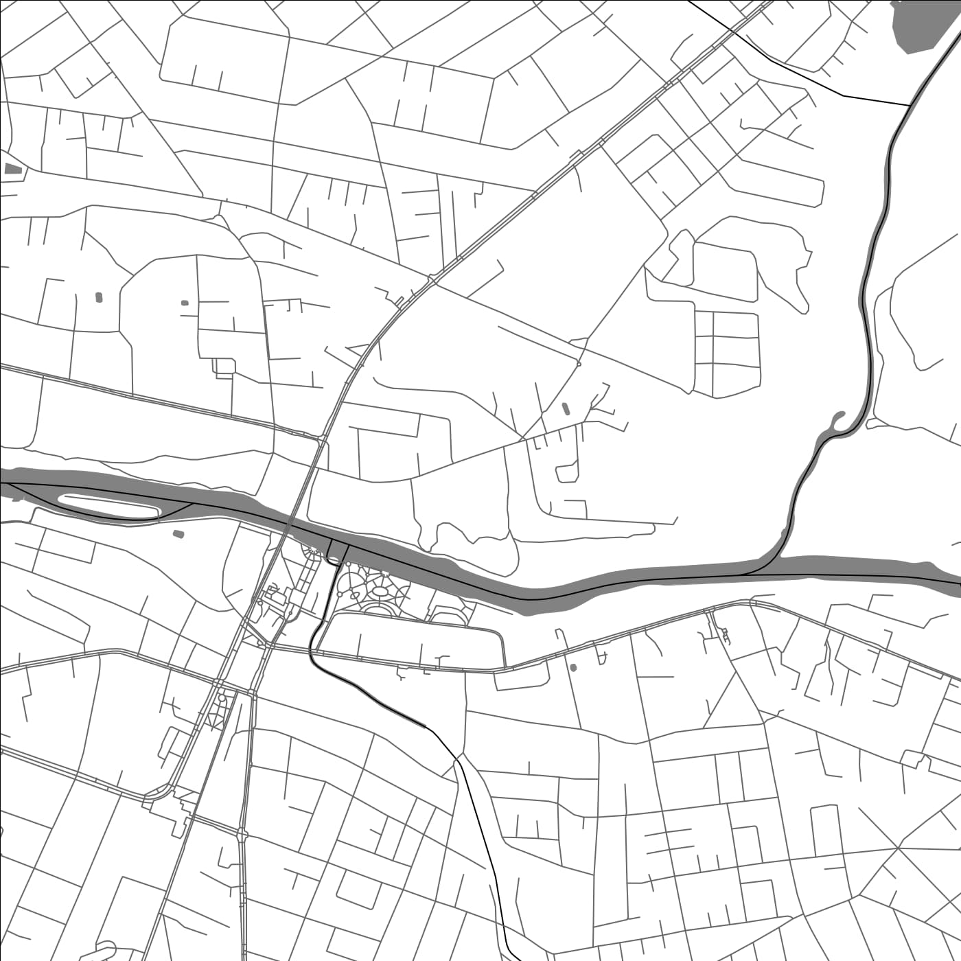 ROAD MAP OF KOBRYN, BELARUS BY MAPBAKES