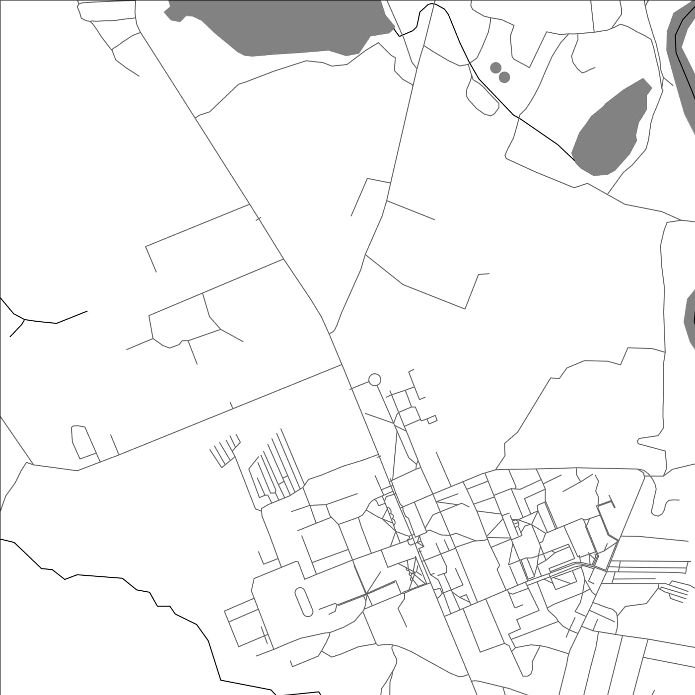 ROAD MAP OF KRYCHAW, BELARUS BY MAPBAKES