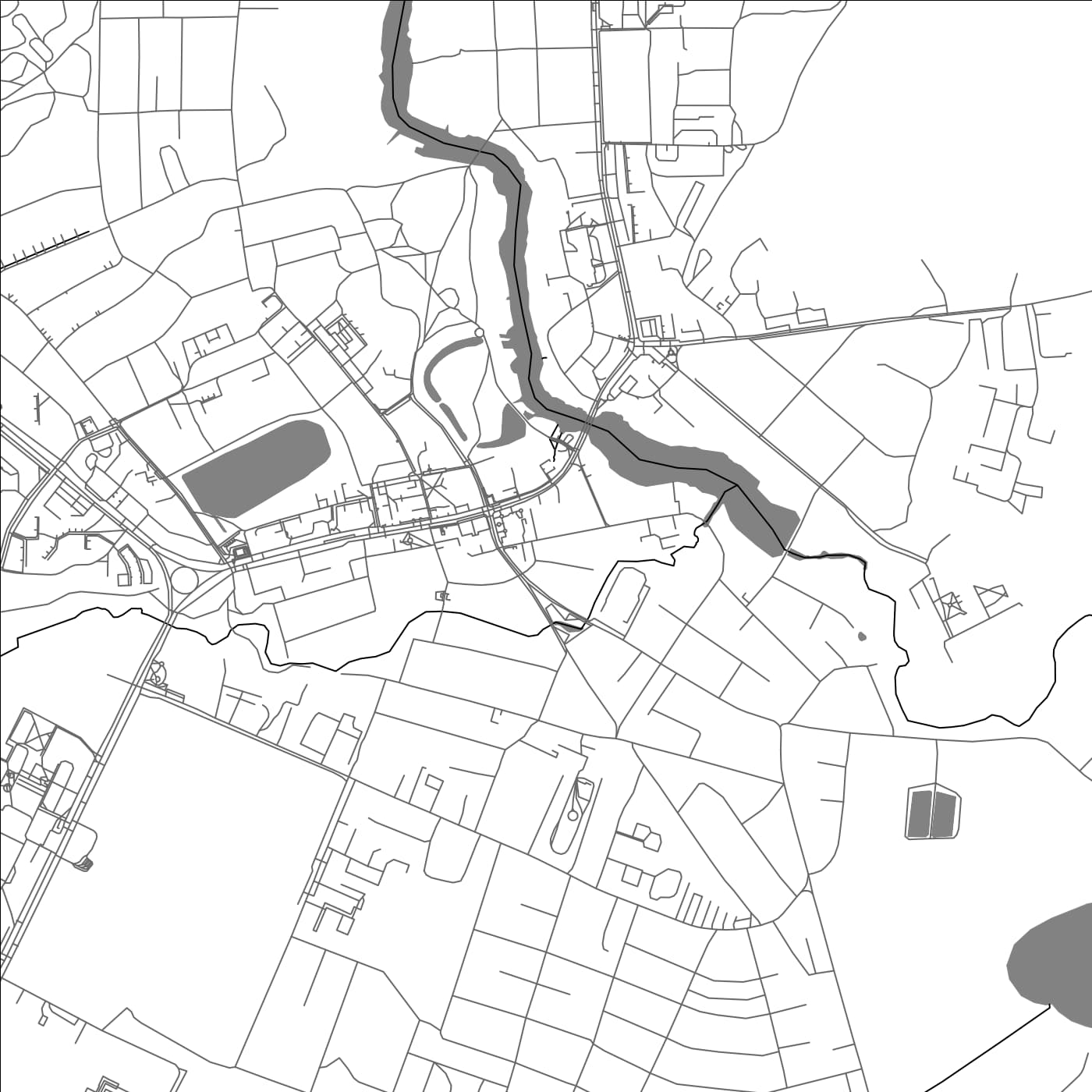 ROAD MAP OF LAHOYSK, BELARUS BY MAPBAKES
