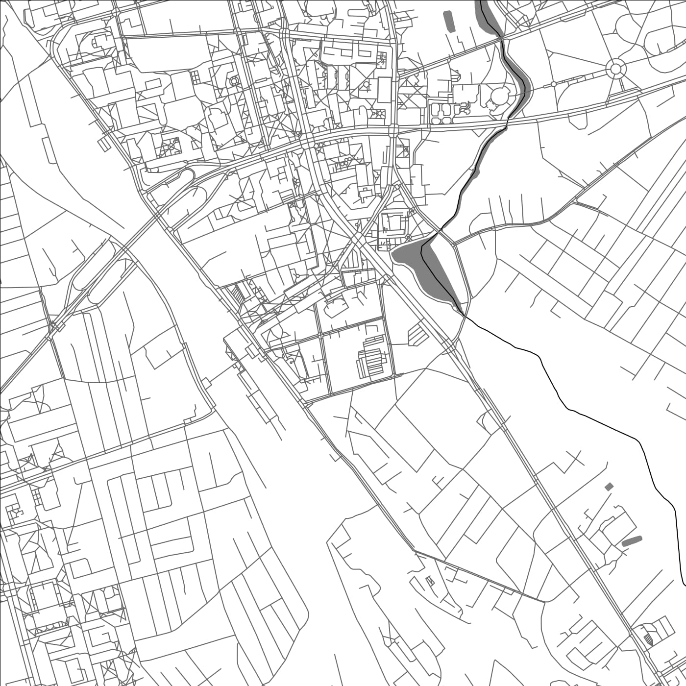 ROAD MAP OF LIDA, BELARUS BY MAPBAKES