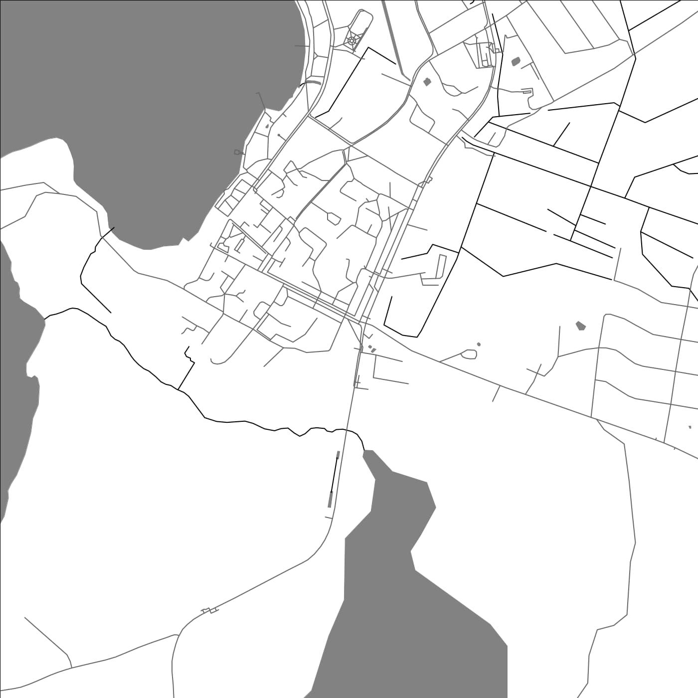 ROAD MAP OF MYADZYEL, BELARUS BY MAPBAKES