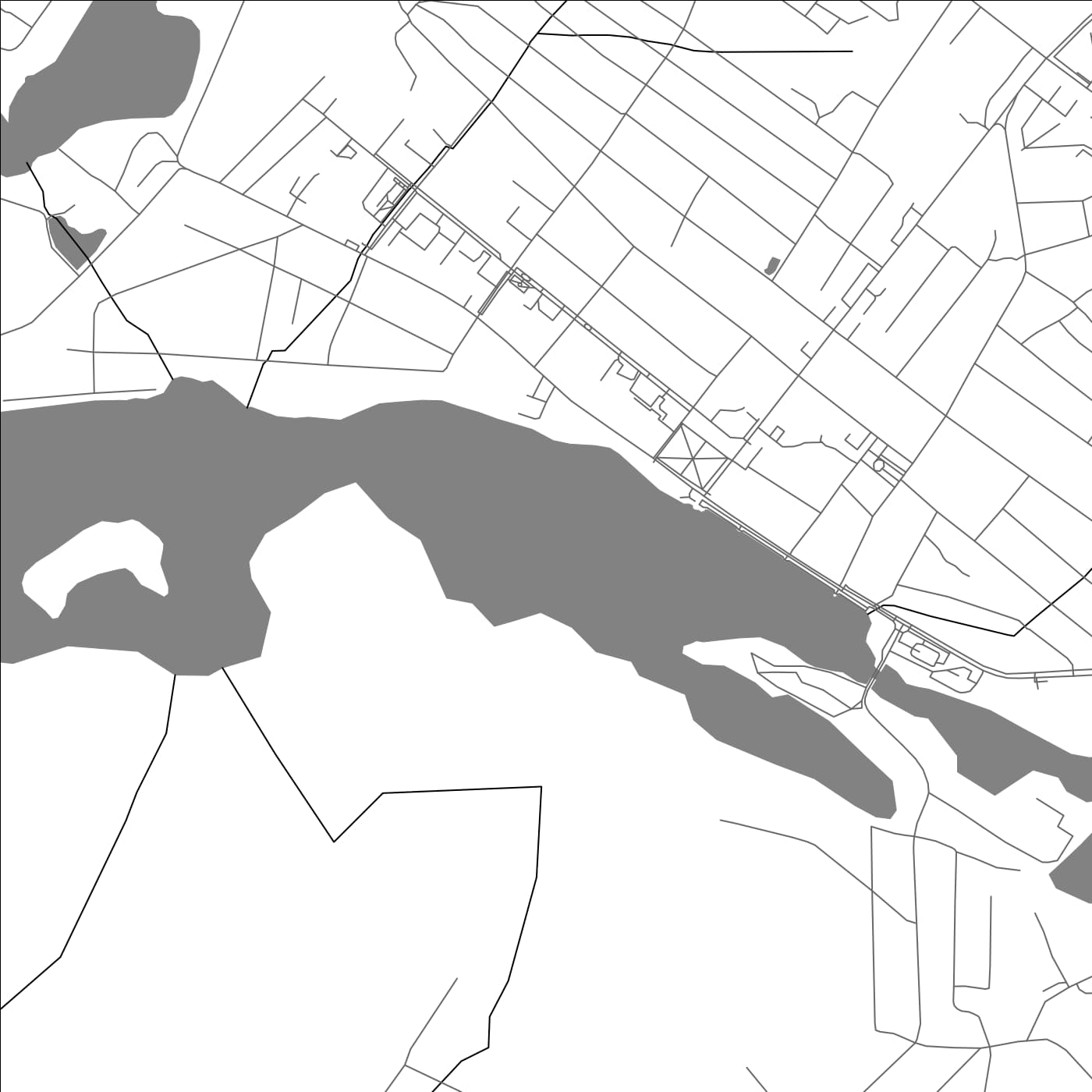 ROAD MAP OF MYORY, BELARUS BY MAPBAKES