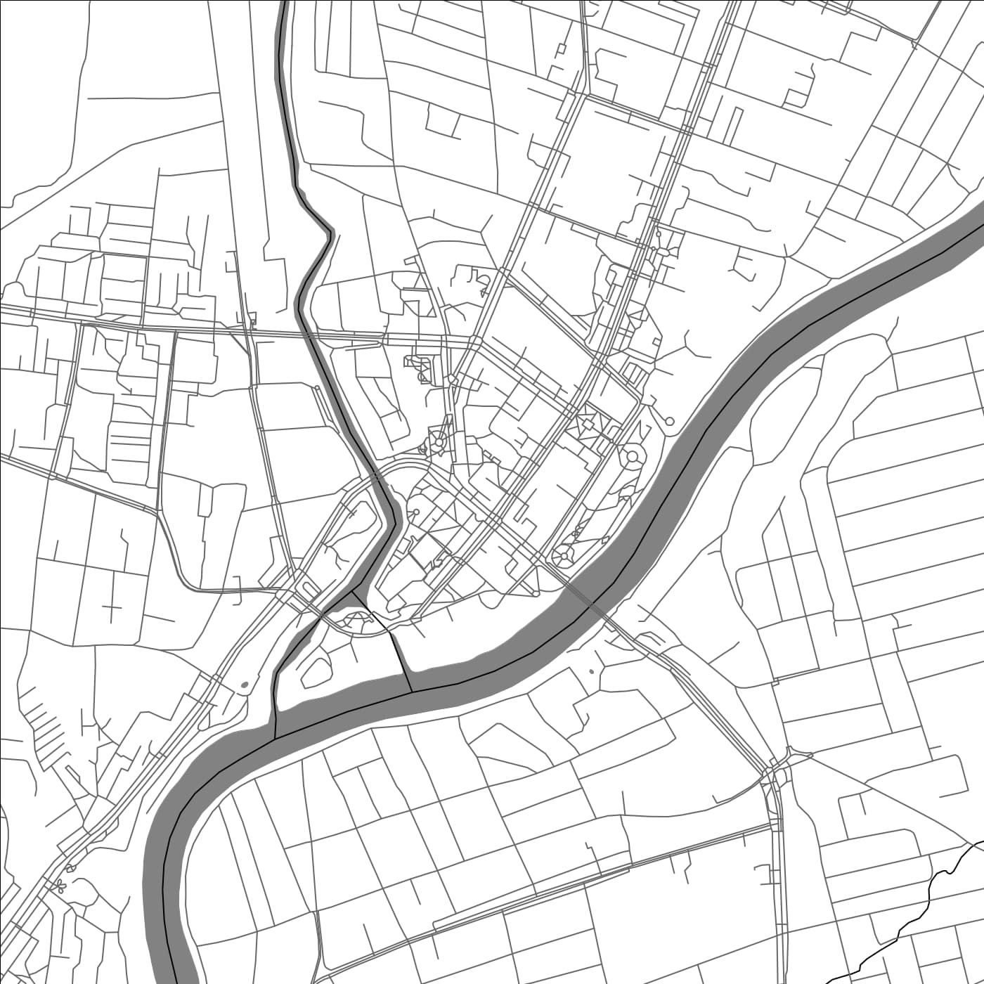 ROAD MAP OF ORSHA, BELARUS BY MAPBAKES