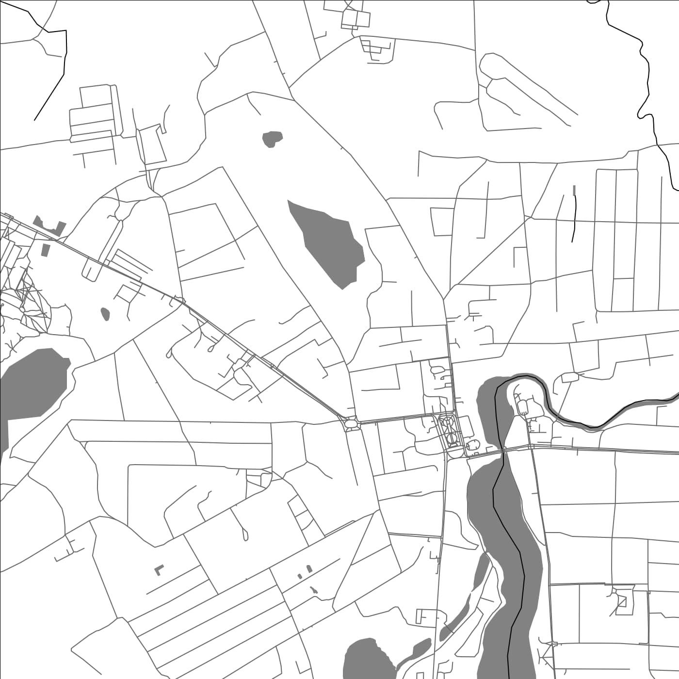 ROAD MAP OF PASTAVY, BELARUS BY MAPBAKES