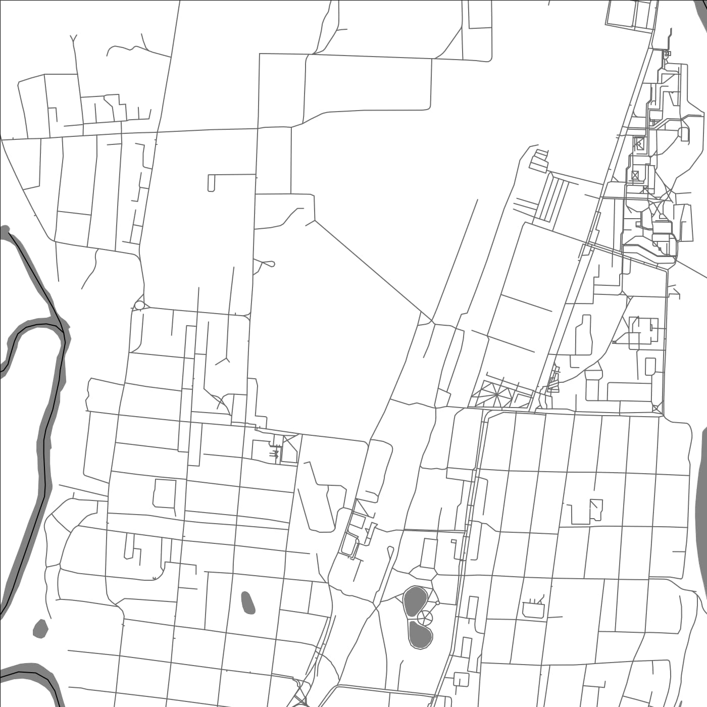 ROAD MAP OF RAHACHOW, BELARUS BY MAPBAKES