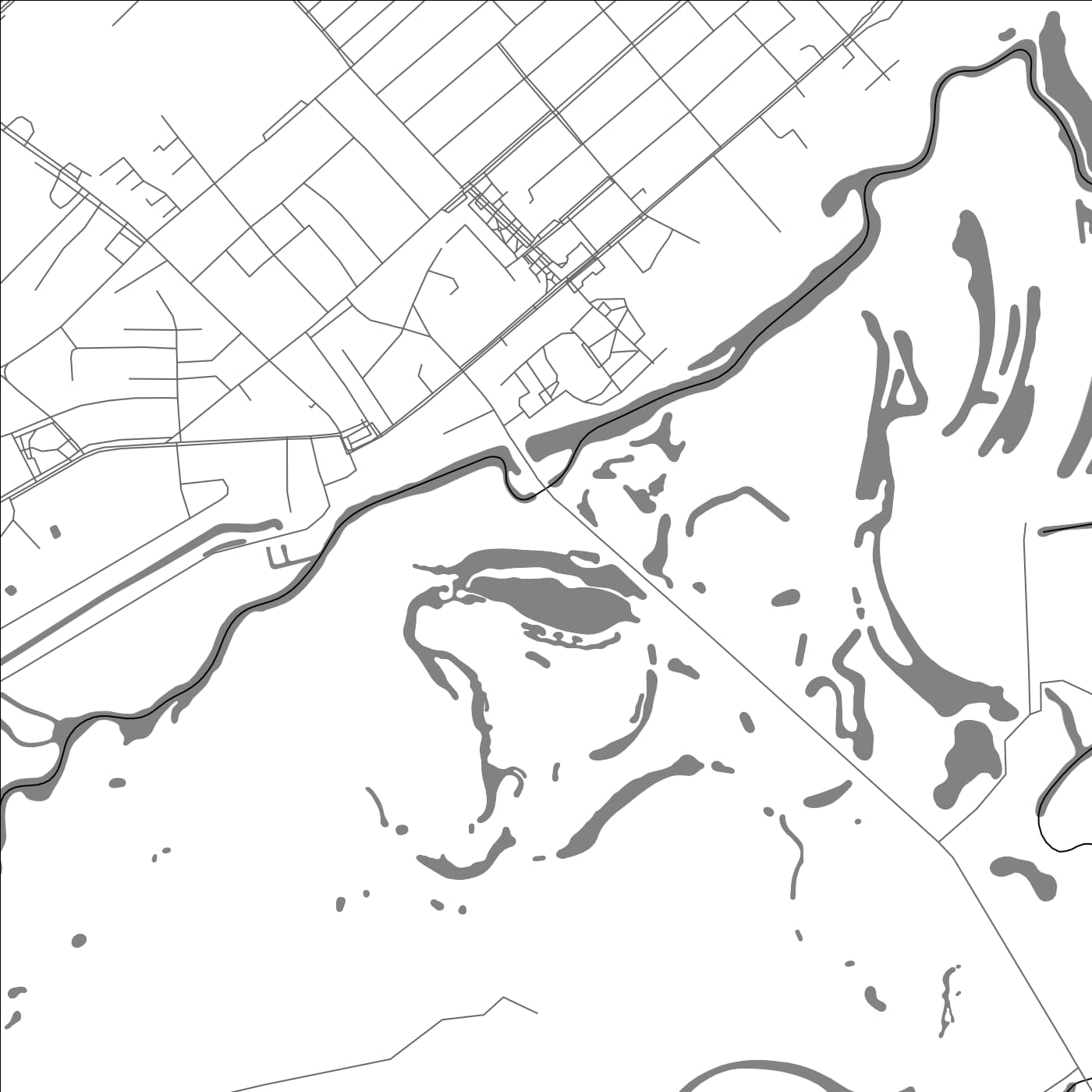 ROAD MAP OF STOLIN, BELARUS BY MAPBAKES