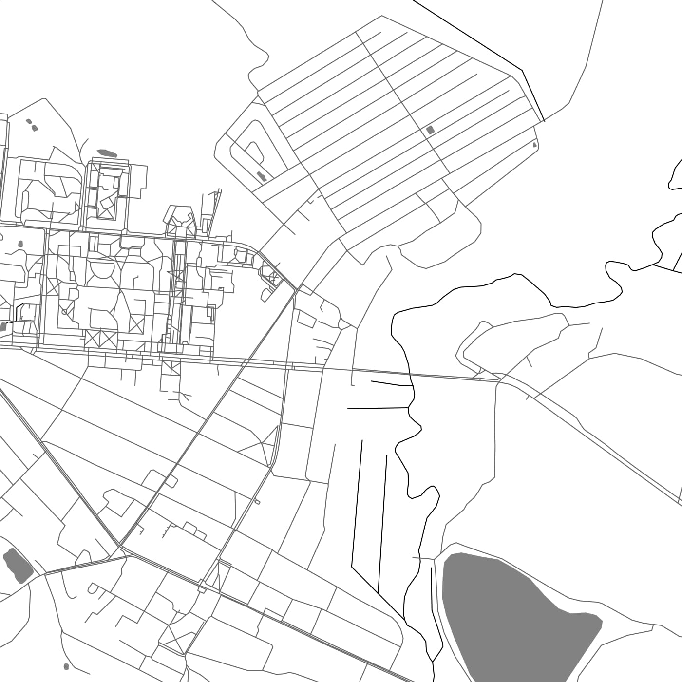 ROAD MAP OF UZDA, BELARUS BY MAPBAKES