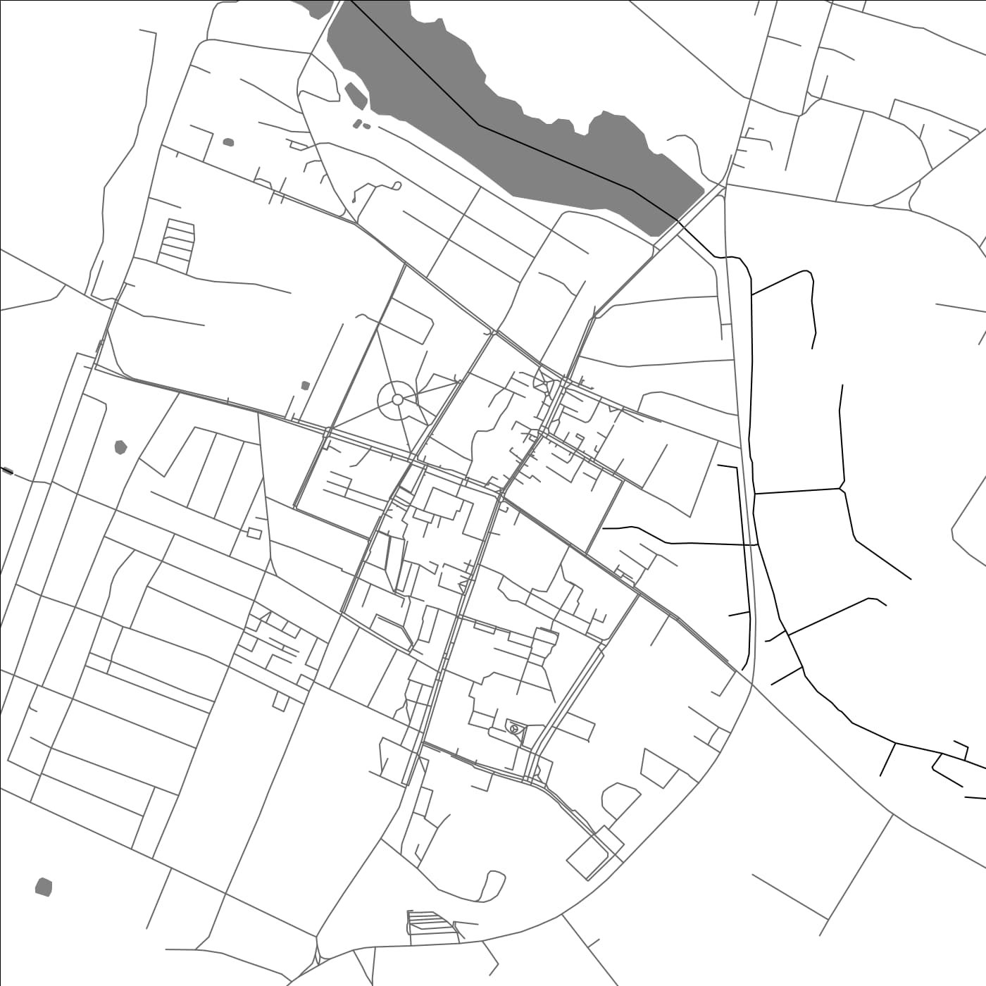 ROAD MAP OF VORANAVA, BELARUS BY MAPBAKES