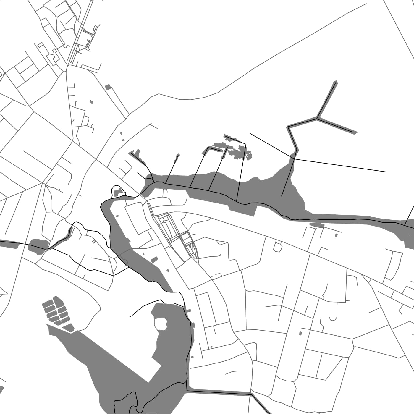 ROAD MAP OF VYSOKAYE, BELARUS BY MAPBAKES