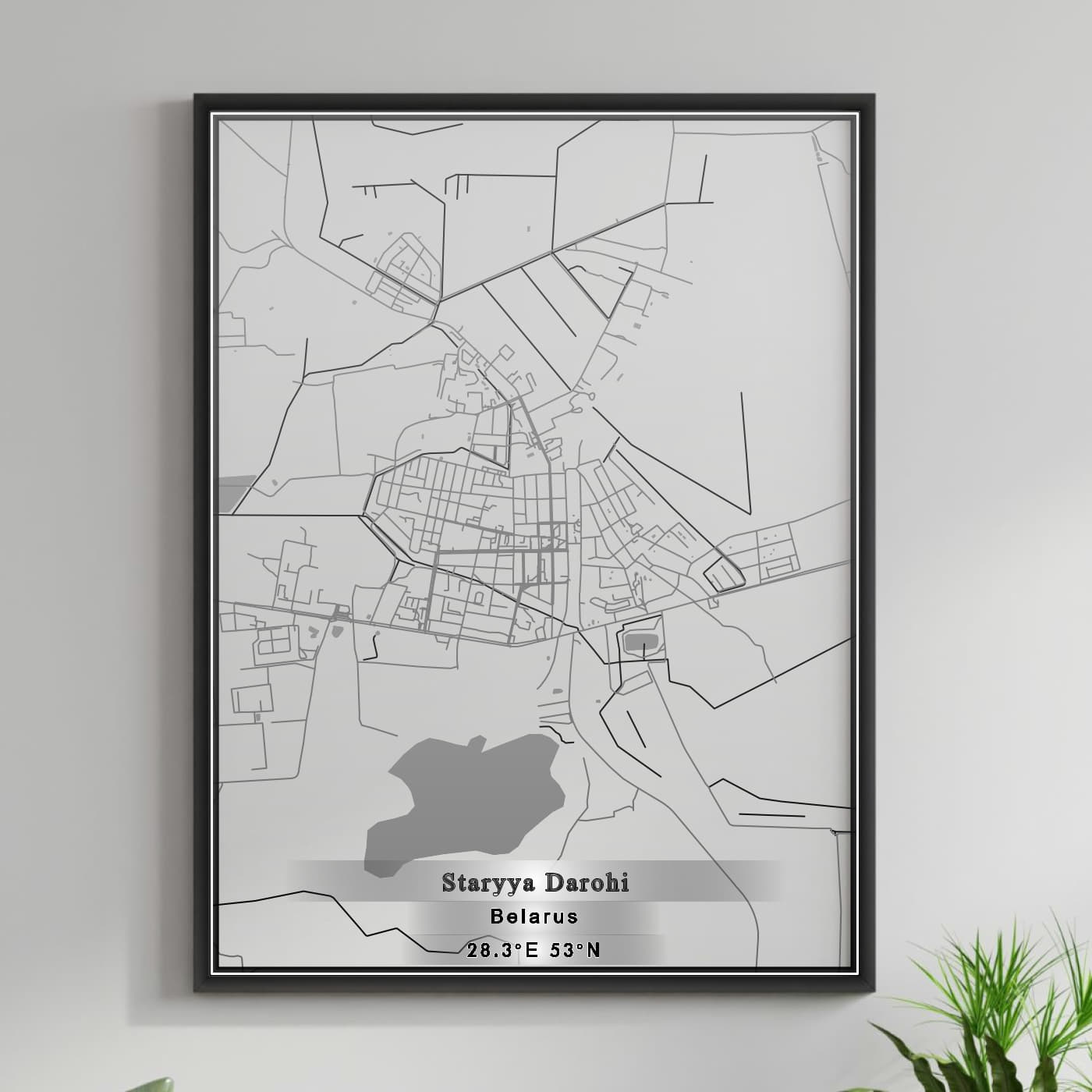 ROAD MAP OF STARYYA DAROHI, BELARUS BY MAPBAKES