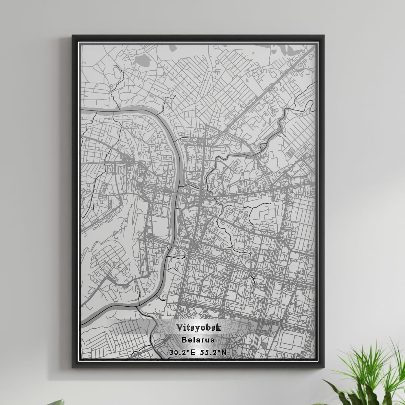 ROAD MAP OF VITSYEBSK, BELARUS BY MAPBAKES