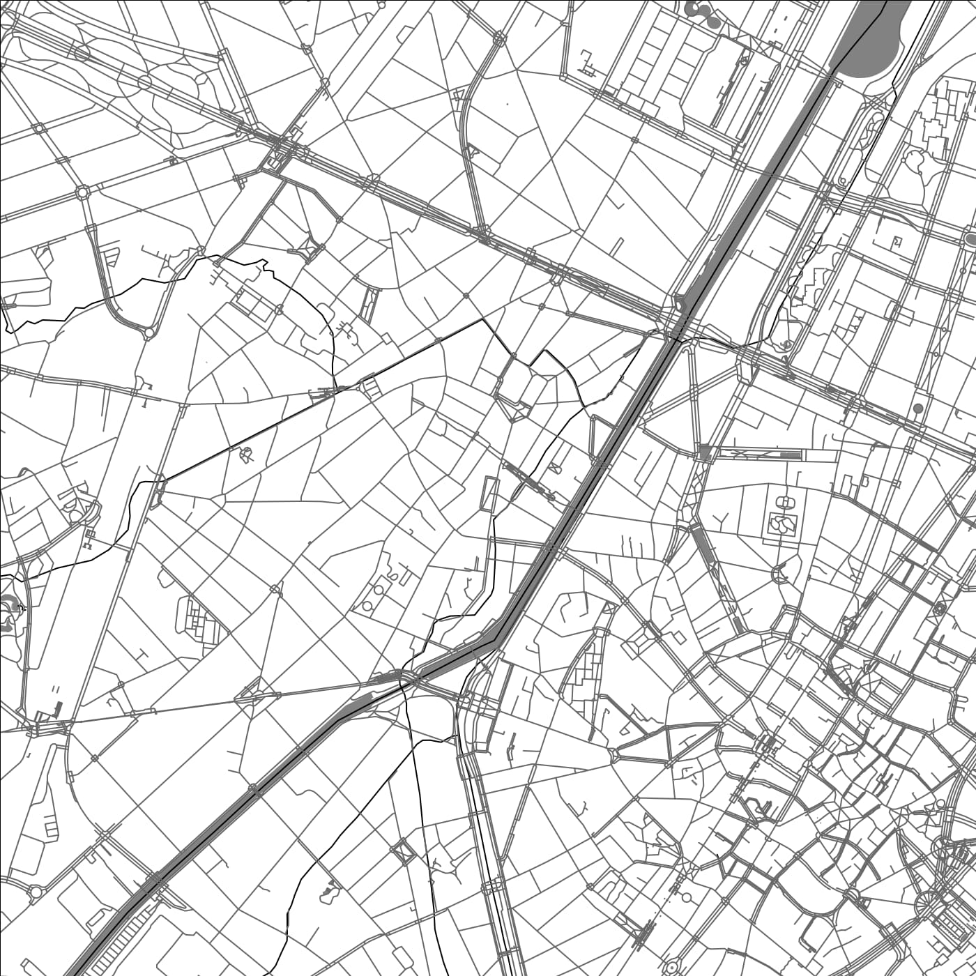 ROAD MAP OF MOORTEBEEK, BELGIUM BY MAPBAKES