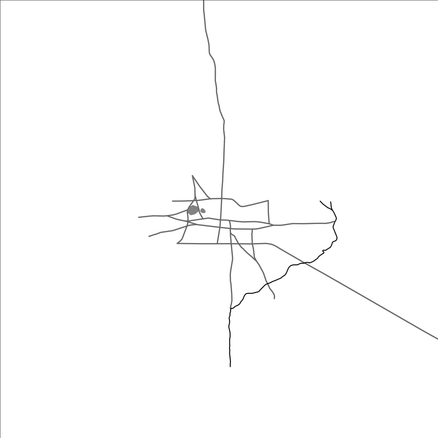 ROAD MAP OF TOMBOUTOU, BENIN BY MAPBAKES