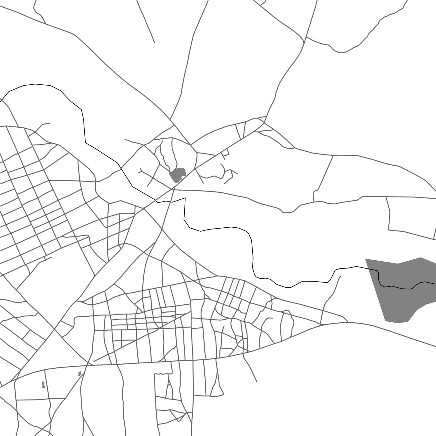 ROAD MAP OF YAGOUA, CAMEROON BY MAPBAKES