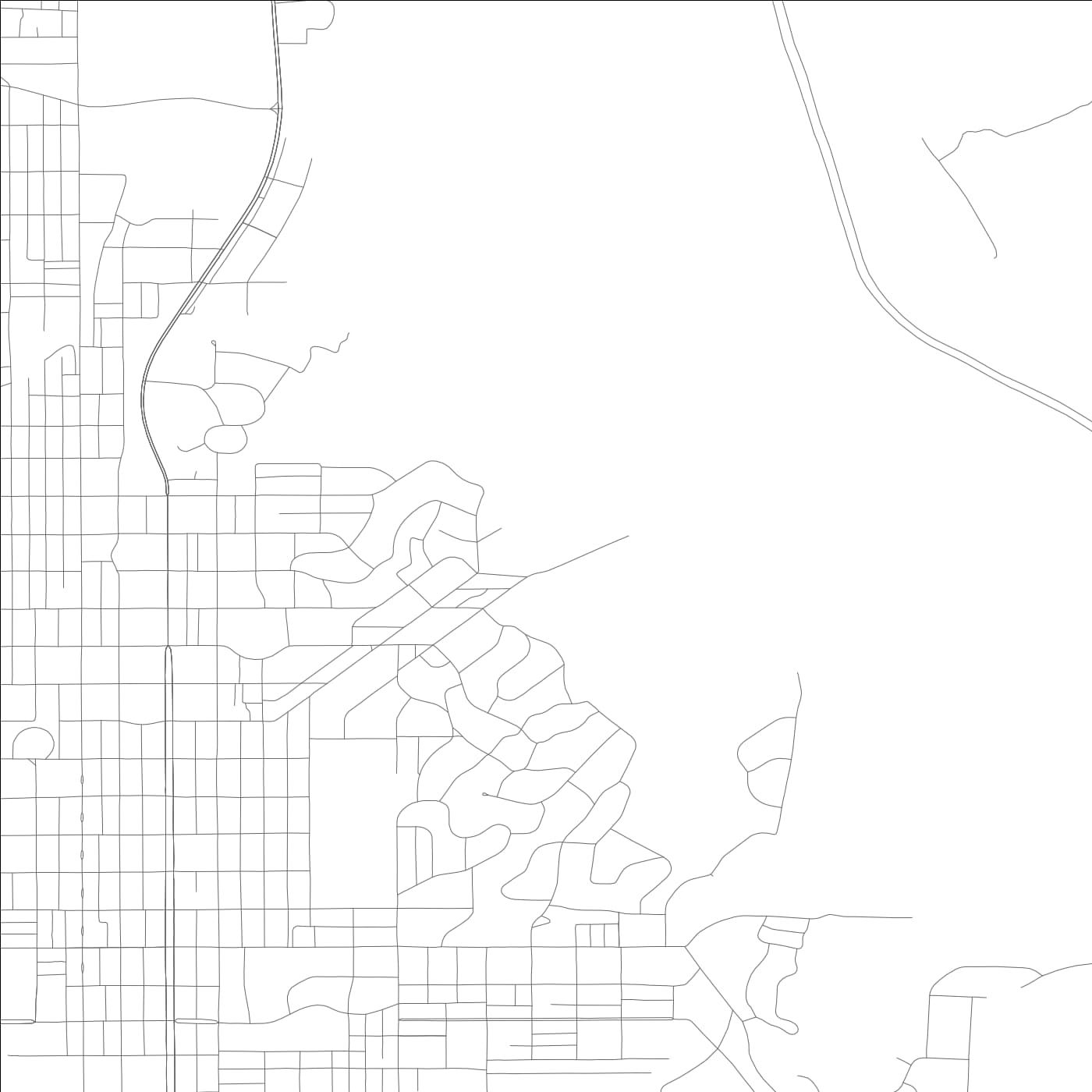 ROAD MAP OF ANNISTON, ALABAMA BY MAPBAKES