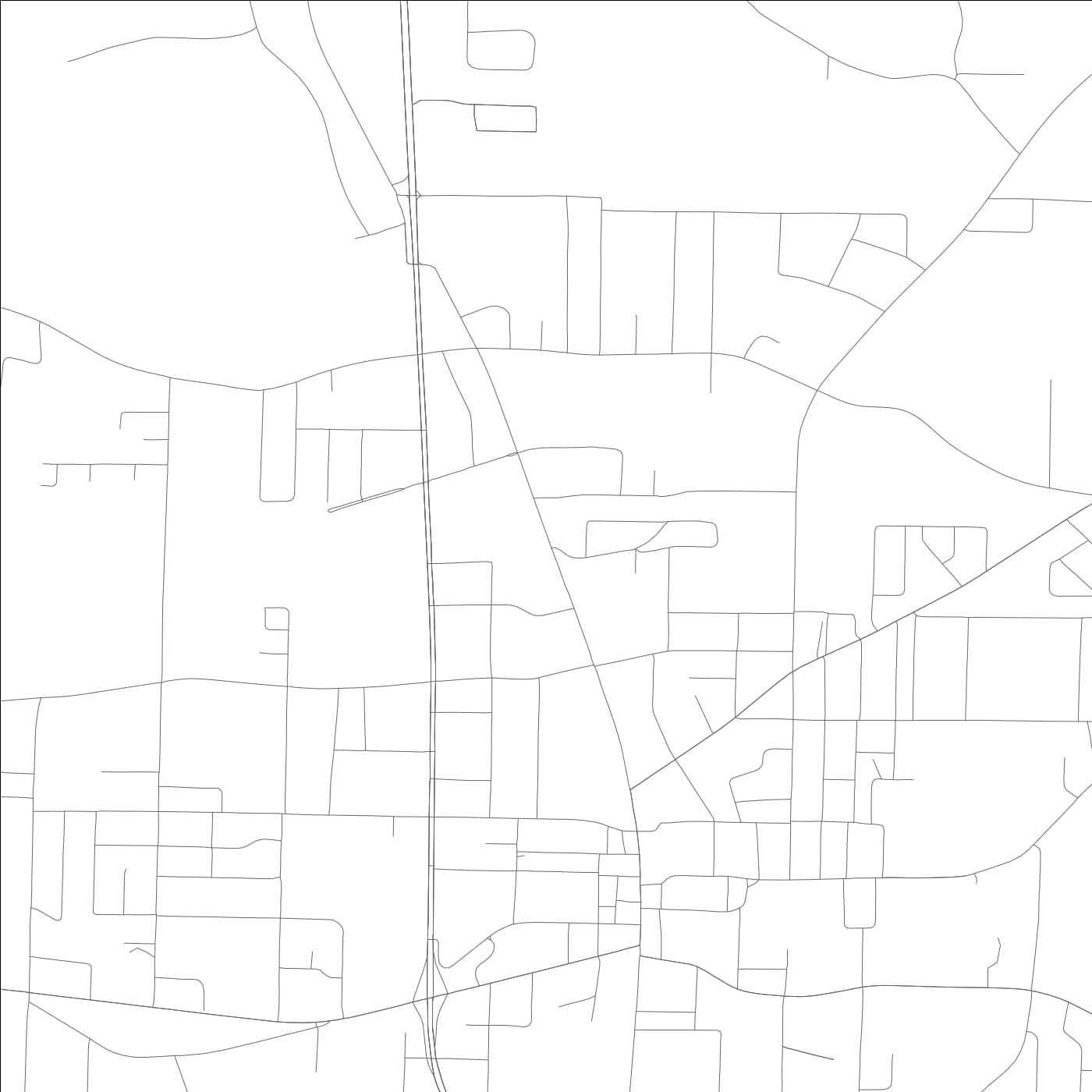 ROAD MAP OF ARAB, ALABAMA BY MAPBAKES