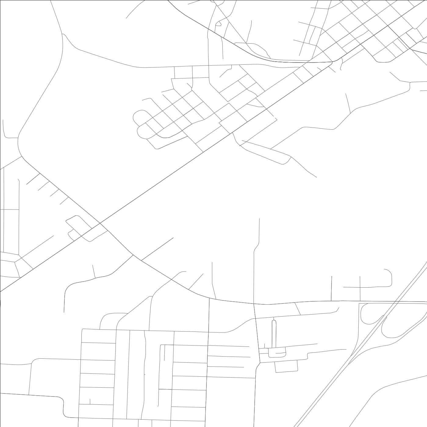 ROAD MAP OF ATTALLA, ALABAMA BY MAPBAKES