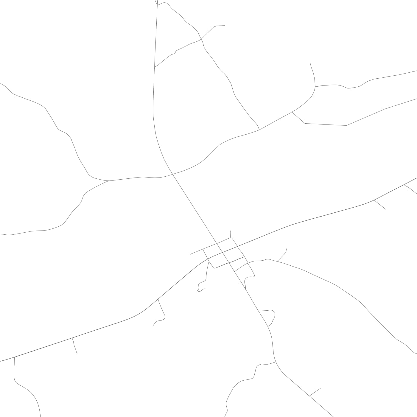 ROAD MAP OF BEAVERTON, ALABAMA BY MAPBAKES