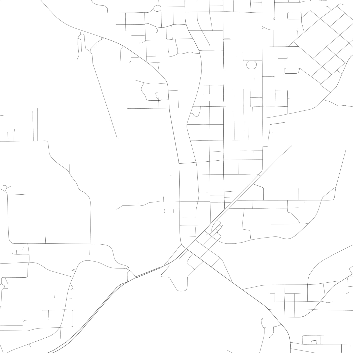 ROAD MAP OF BREWTON, ALABAMA BY MAPBAKES