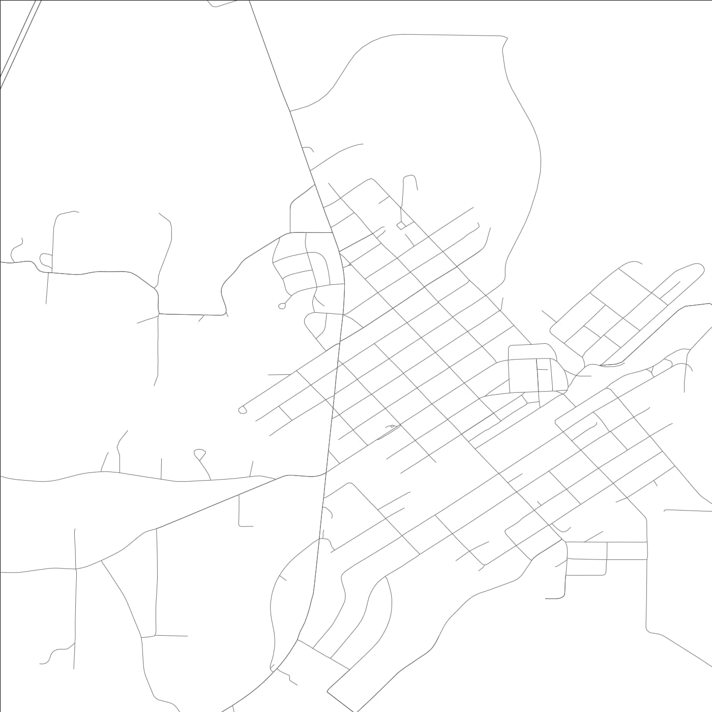 ROAD MAP OF BRIDGEPORT, ALABAMA BY MAPBAKES