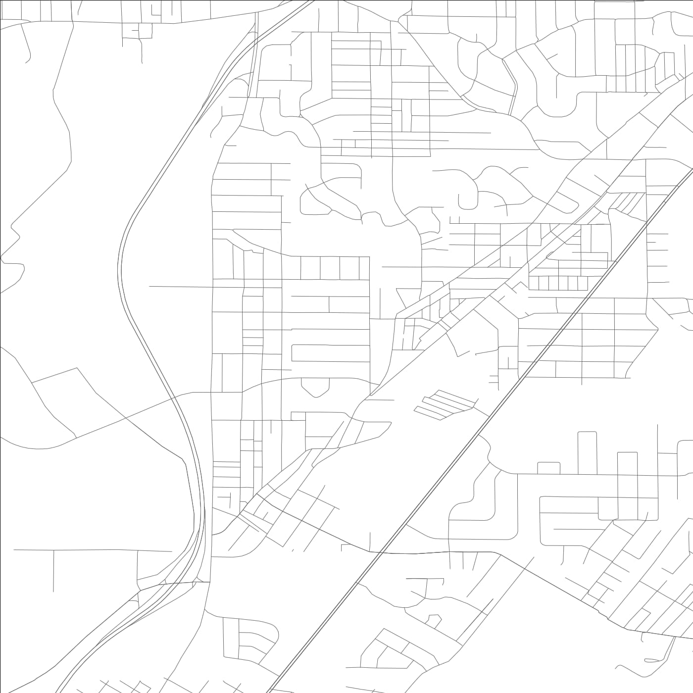 ROAD MAP OF BRIGHTON, ALABAMA BY MAPBAKES