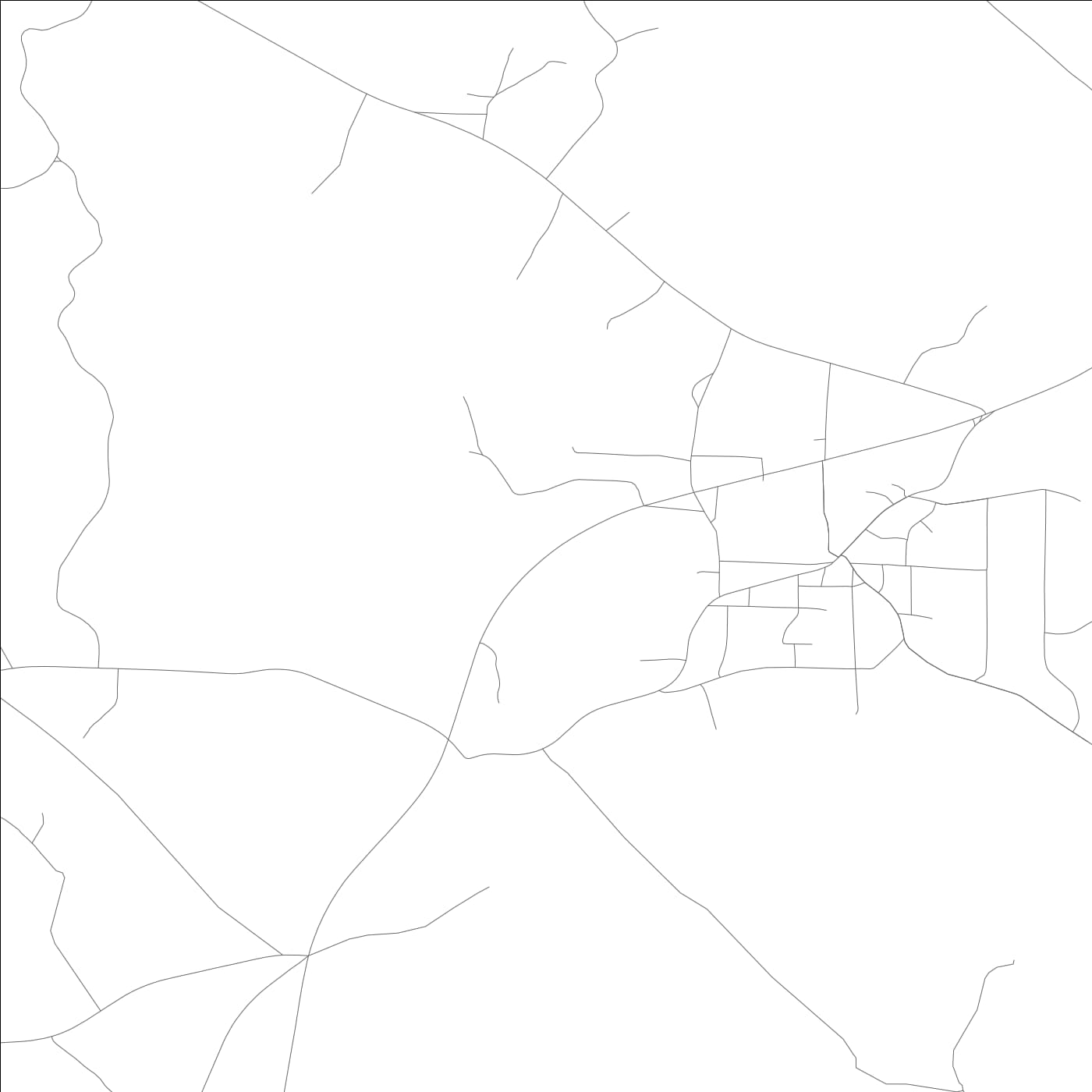ROAD MAP OF BRILLIANT, ALABAMA BY MAPBAKES