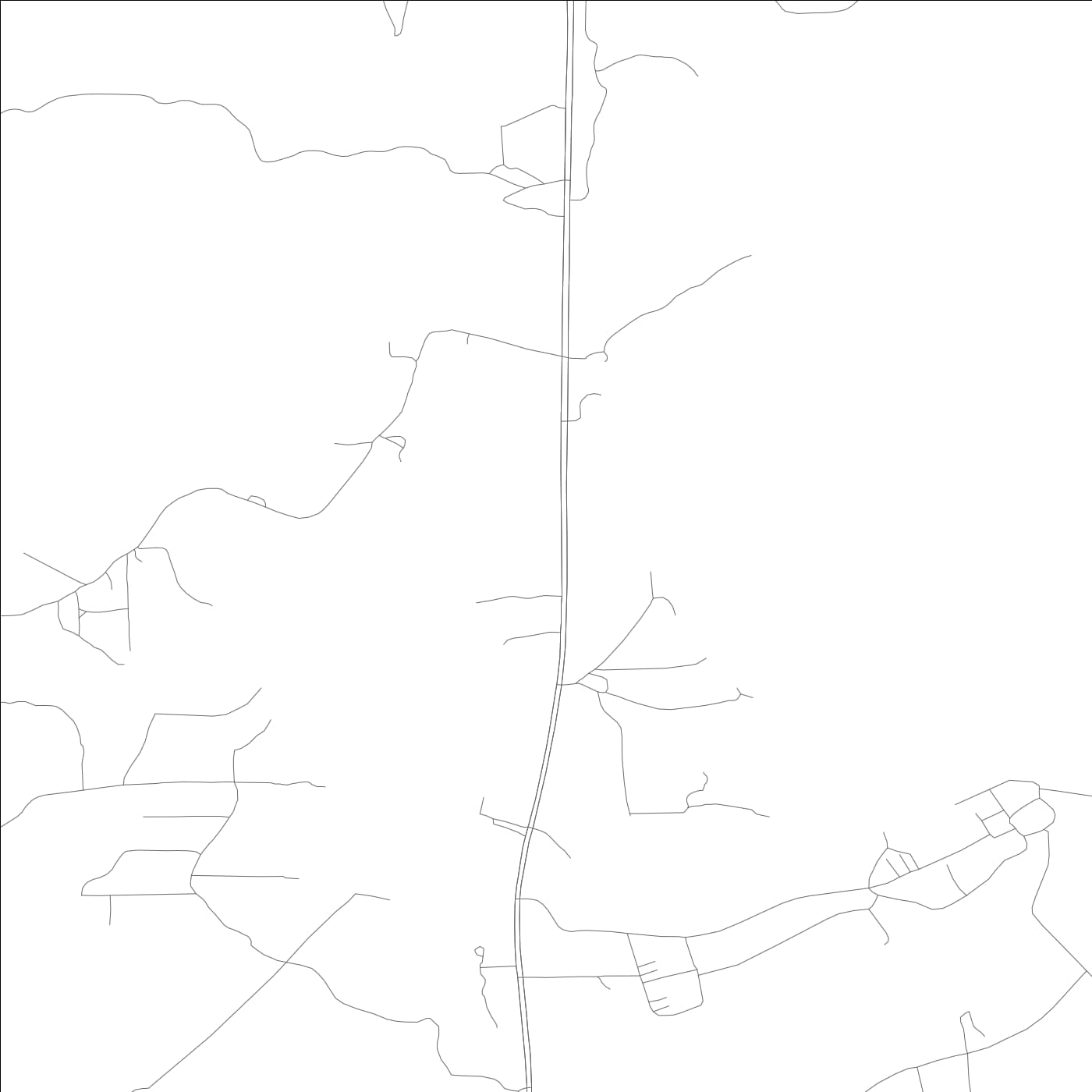ROAD MAP OF BUCKS, ALABAMA BY MAPBAKES