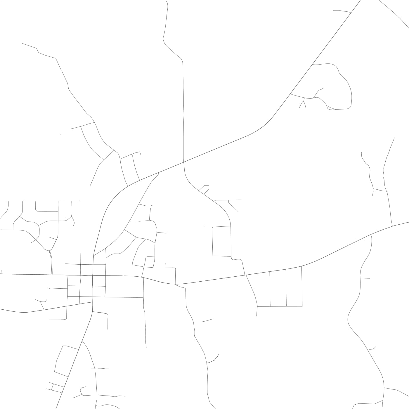 ROAD MAP OF BUTLER, ALABAMA BY MAPBAKES
