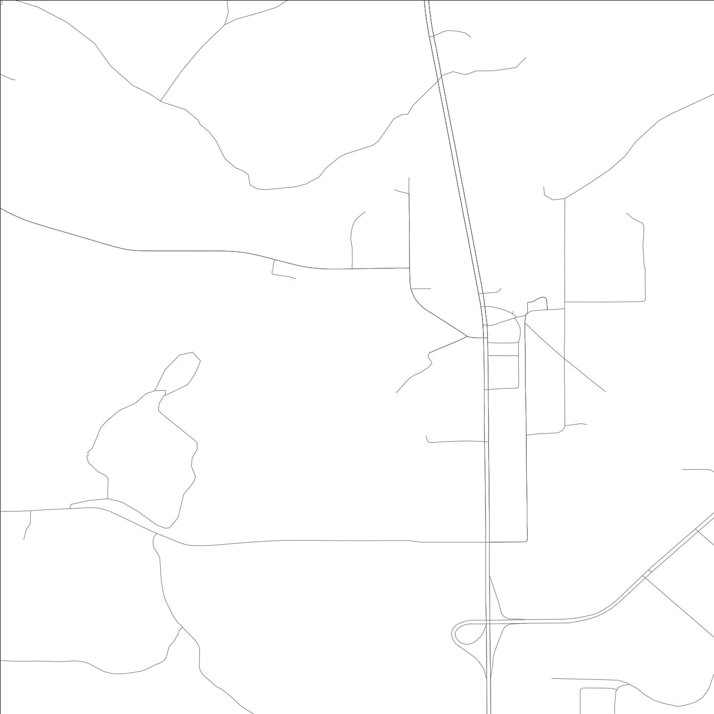 ROAD MAP OF CALVERT, ALABAMA BY MAPBAKES