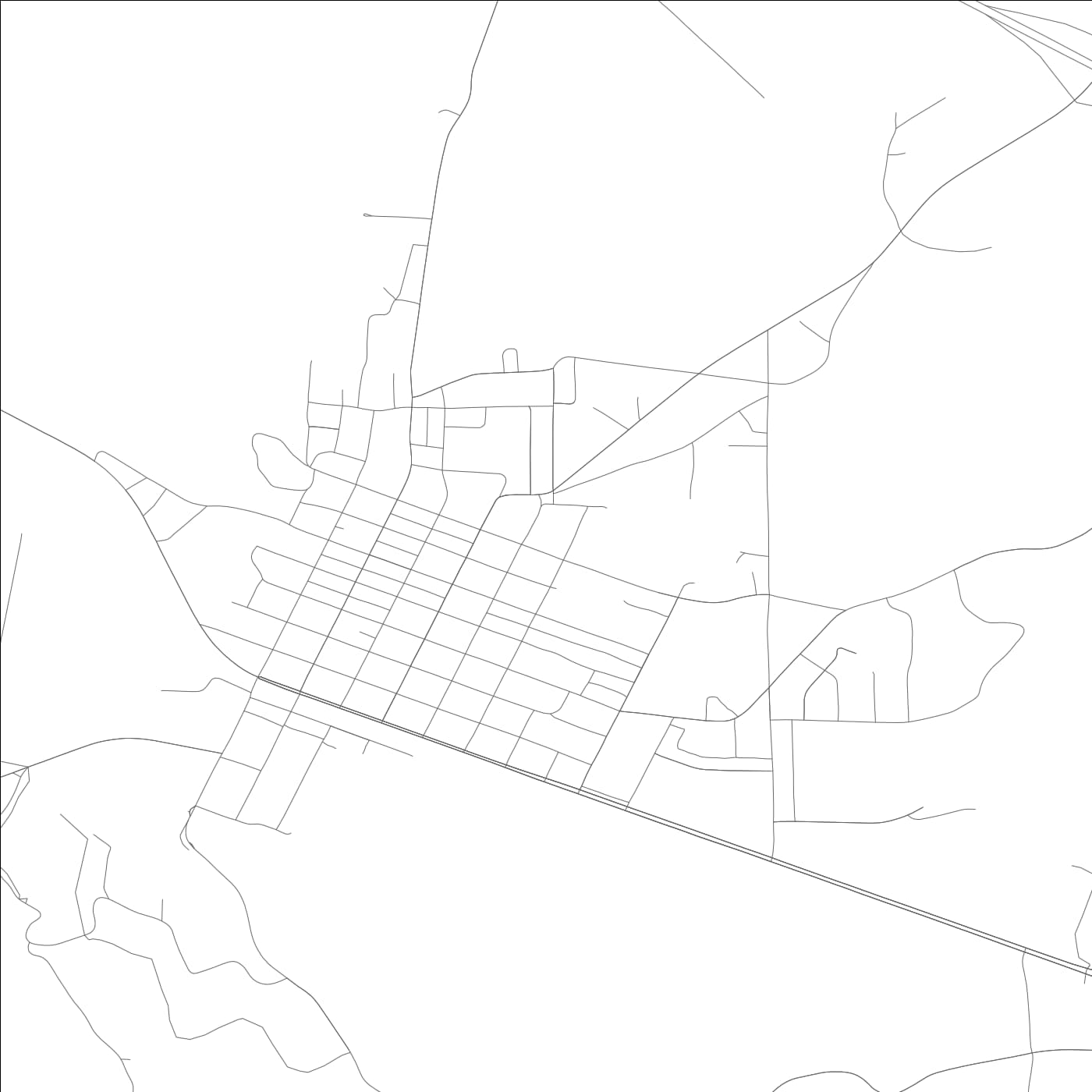 ROAD MAP OF CARBON HILL, ALABAMA BY MAPBAKES