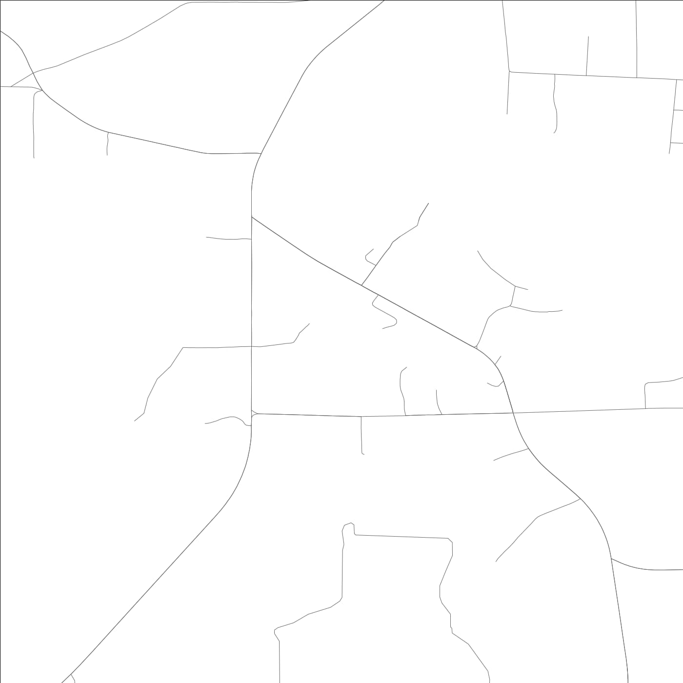 ROAD MAP OF CAROLINA, ALABAMA BY MAPBAKES