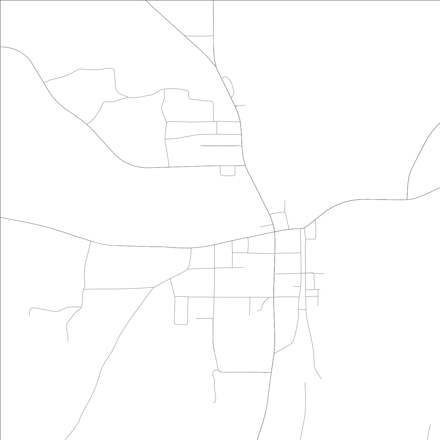 ROAD MAP OF CASTLEBERRY, ALABAMA BY MAPBAKES