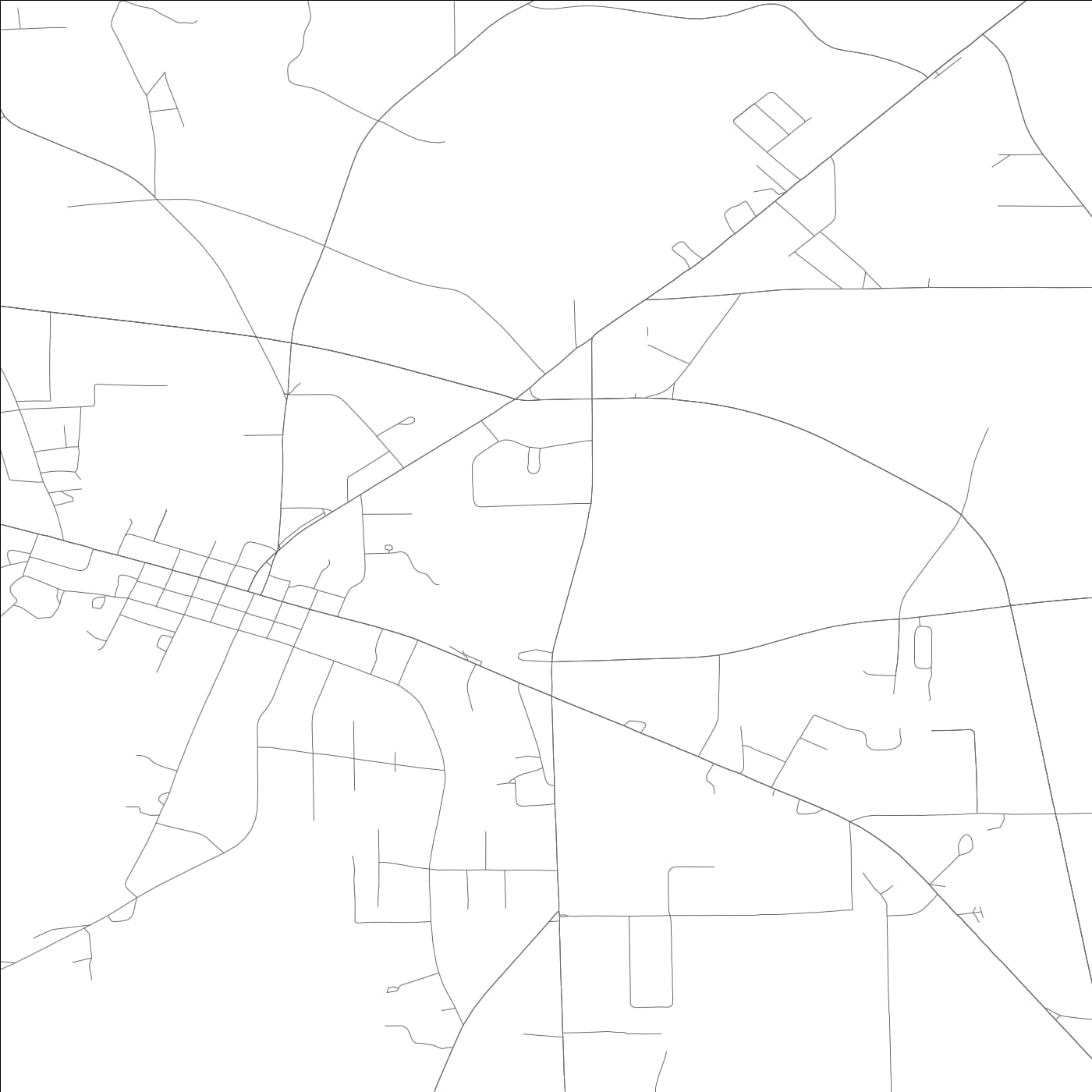 ROAD MAP OF CENTRE, ALABAMA BY MAPBAKES