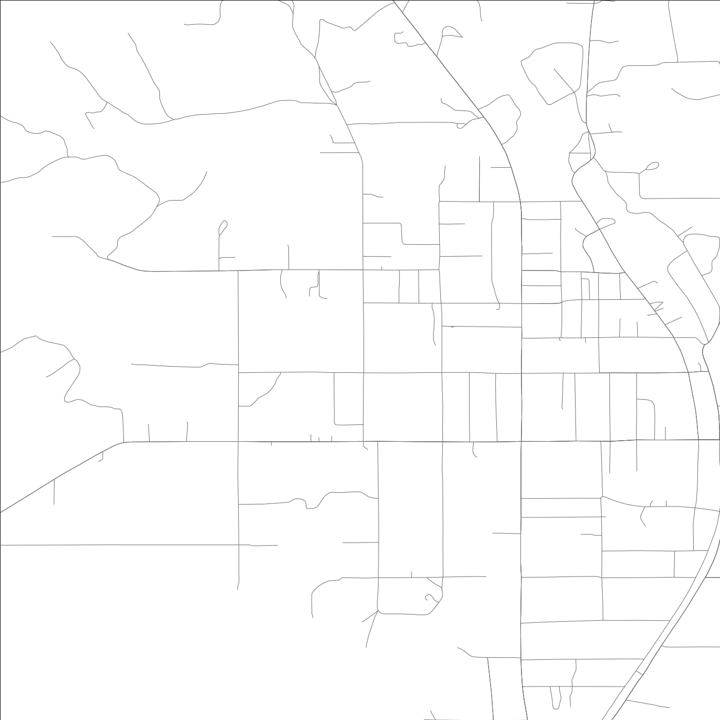 ROAD MAP OF CITRONELLE, ALABAMA BY MAPBAKES