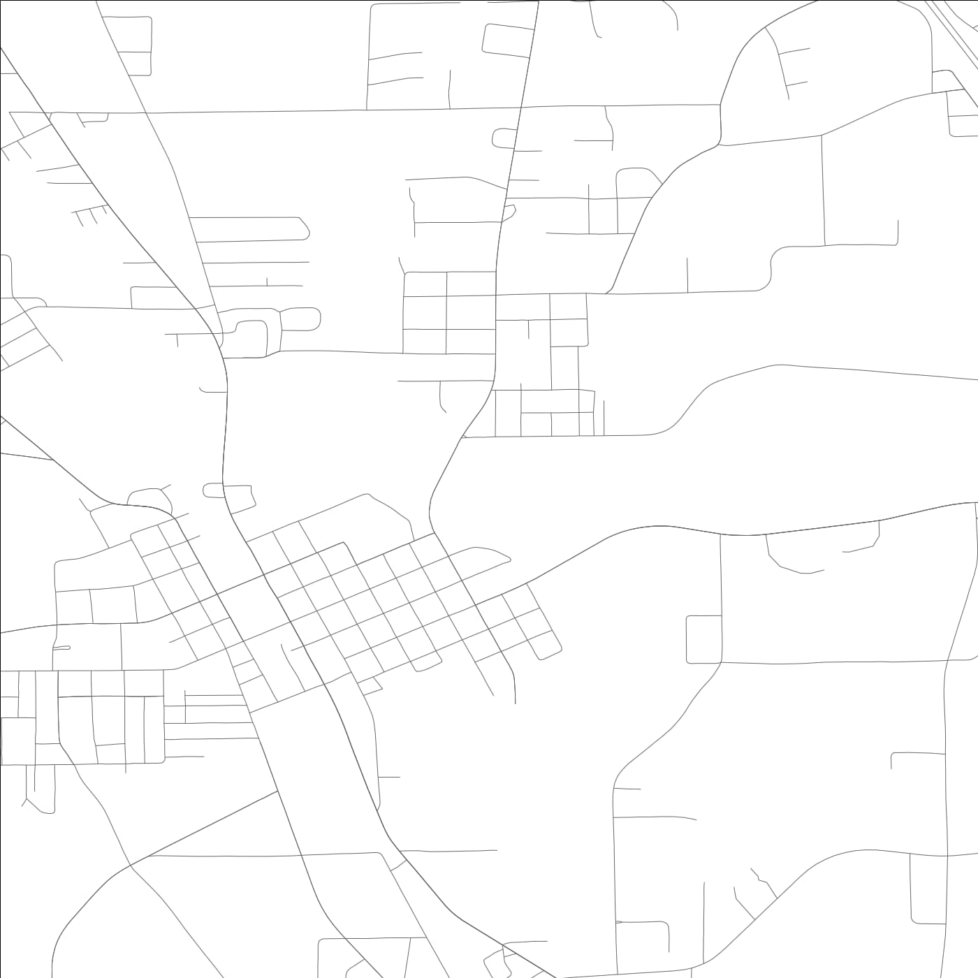 ROAD MAP OF CLANTON, ALABAMA BY MAPBAKES