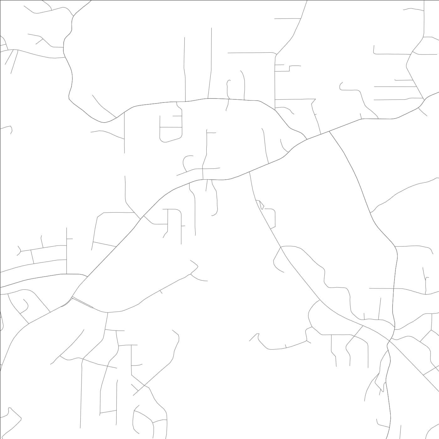 ROAD MAP OF CLAY, ALABAMA BY MAPBAKES