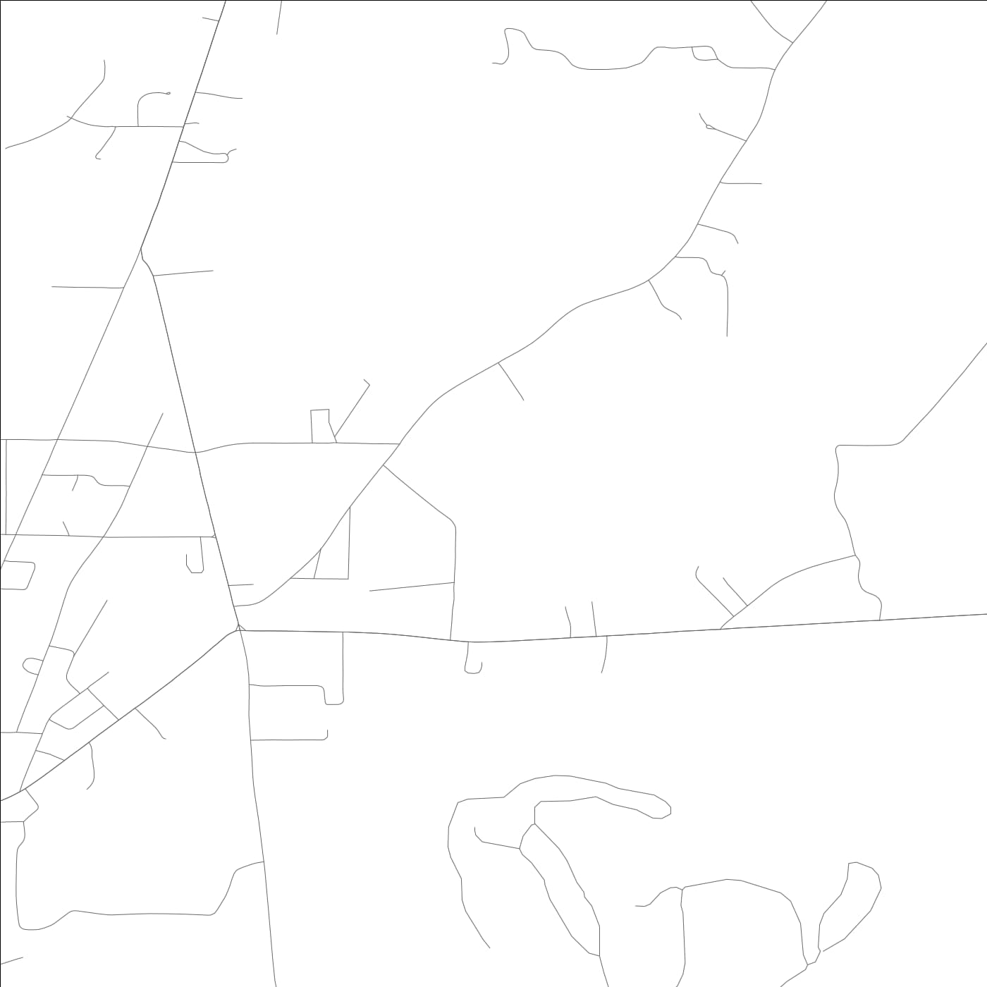 ROAD MAP OF CLEVELAND, ALABAMA BY MAPBAKES