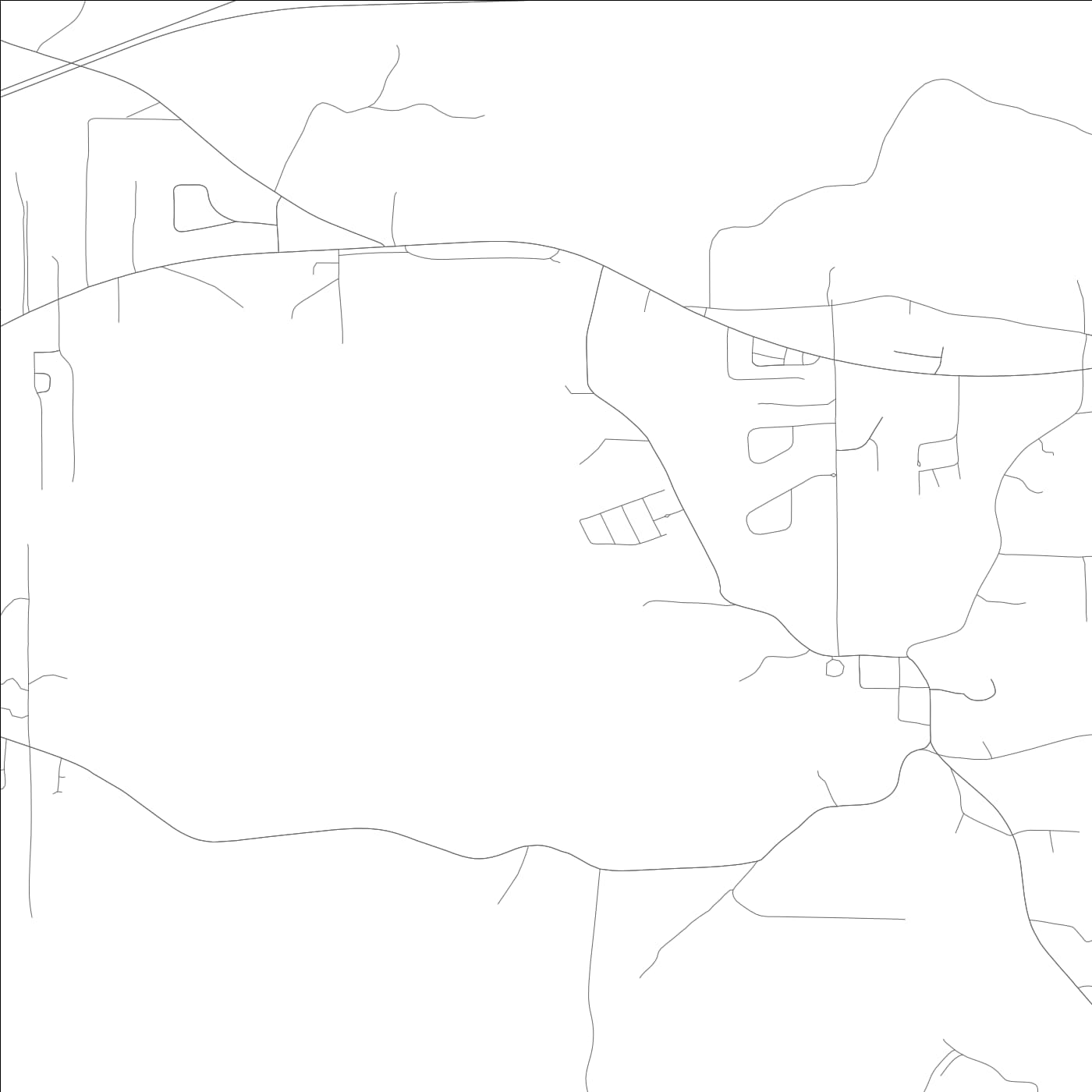ROAD MAP OF COALING, ALABAMA BY MAPBAKES