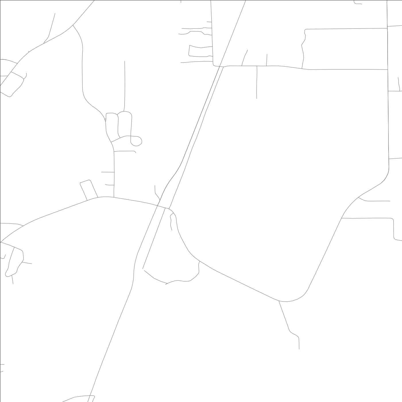 ROAD MAP OF COOSADA, ALABAMA BY MAPBAKES