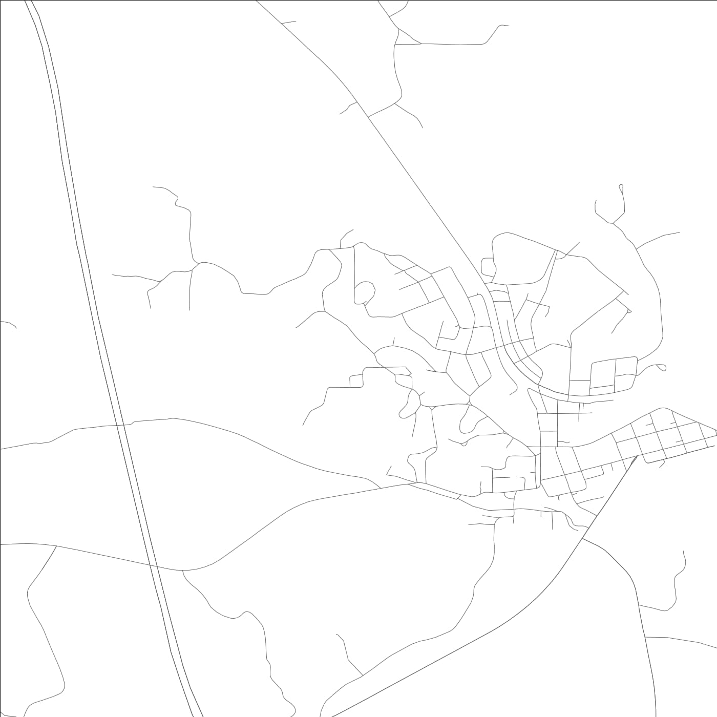 ROAD MAP OF CORDOVA, ALABAMA BY MAPBAKES