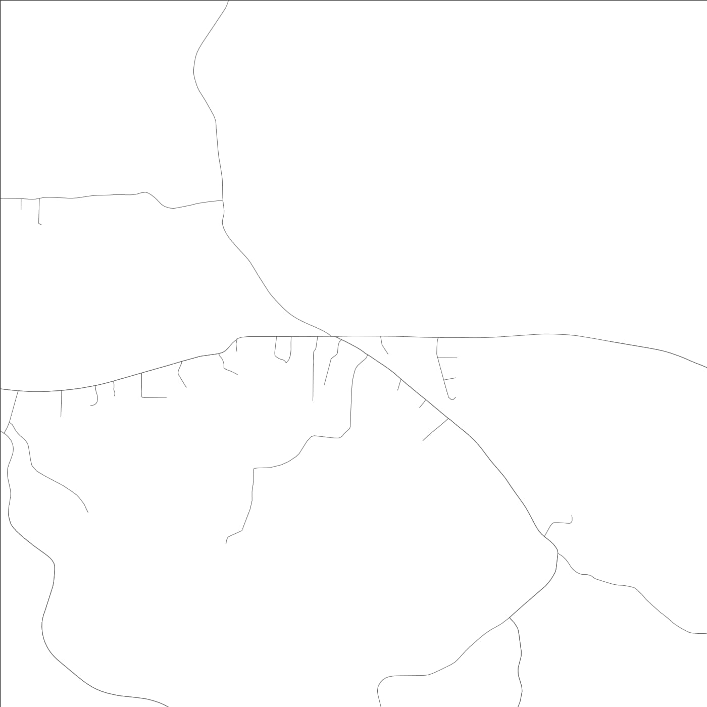 ROAD MAP OF COUNTY LINE, ALABAMA BY MAPBAKES