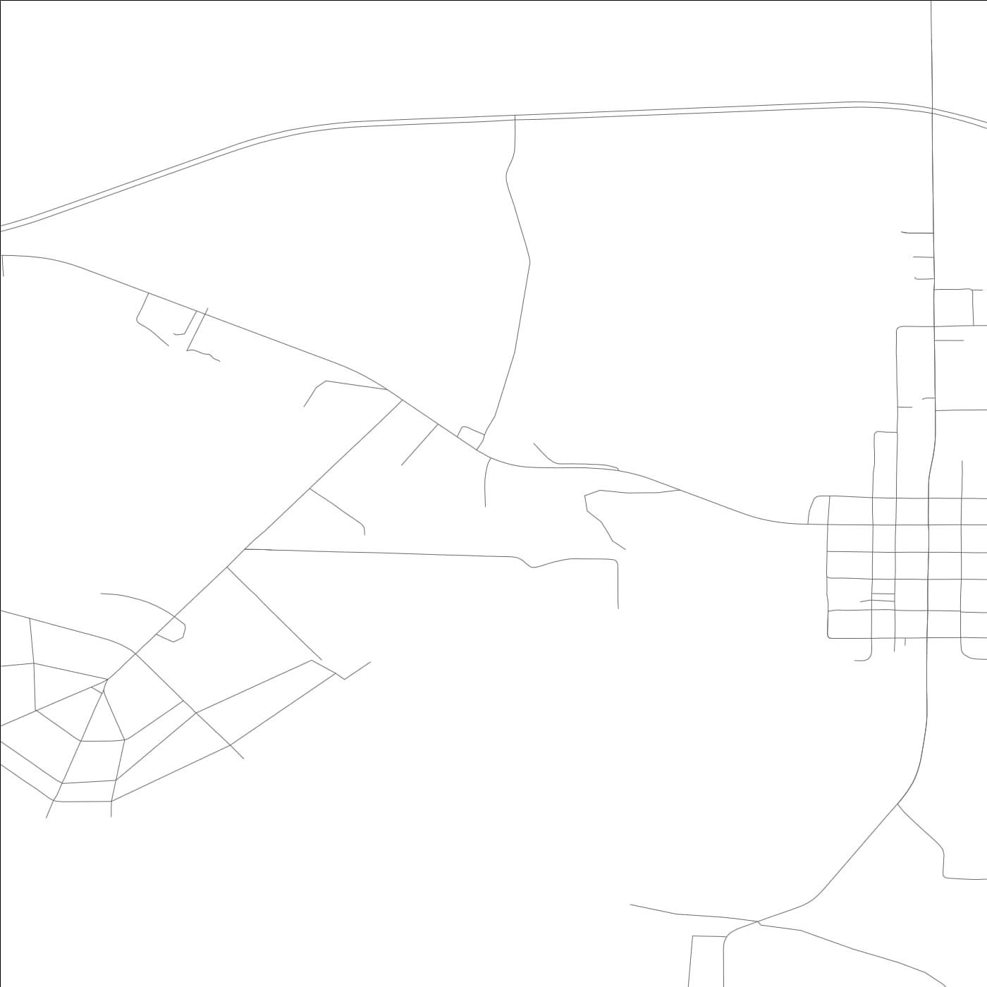 ROAD MAP OF COURTLAND, ALABAMA BY MAPBAKES